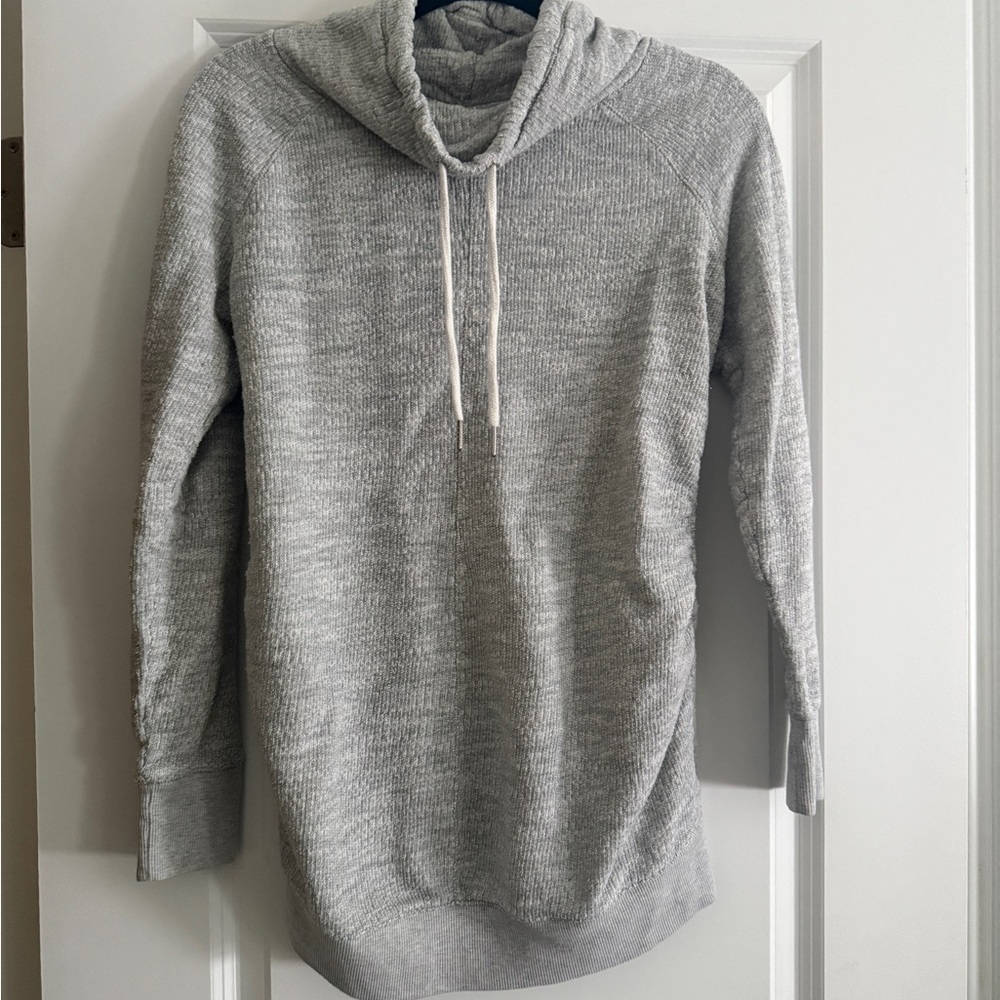 Liz Lange Maternity cowl neck tunic grey colored size XS